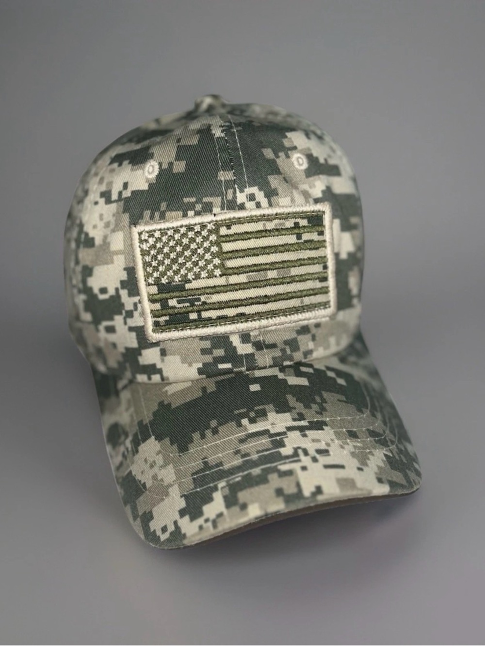 Tactical Snap Back Trucker Baseball Cap, Digital Camo Green Adjustable Back